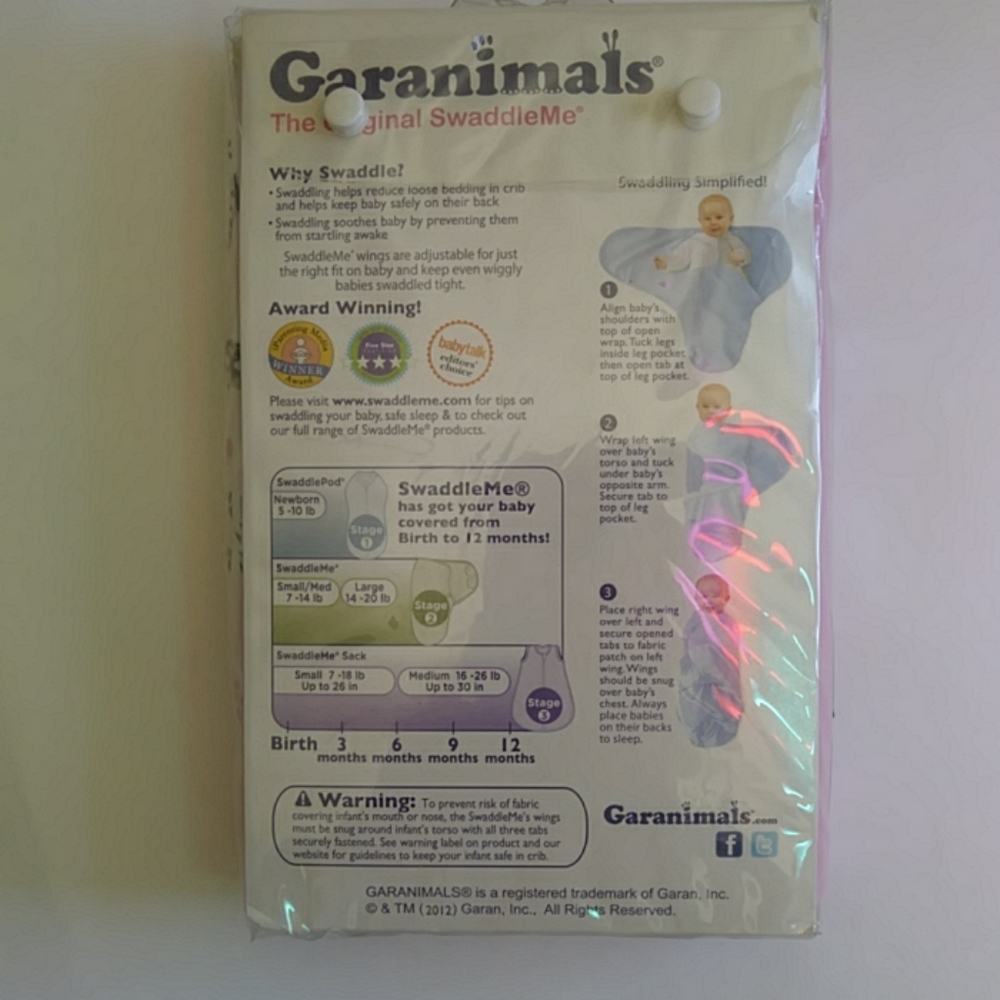 $$××SOLD×$$Swaddle Infant Wraps Garanimals Baby - Picture 3 of 4